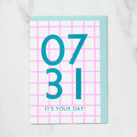 365 Find Your Day Card JULY / Letterpress Letter - bungu