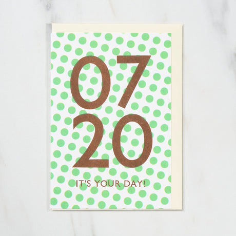 365 Find Your Day Card JULY / Letterpress Letter - bungu