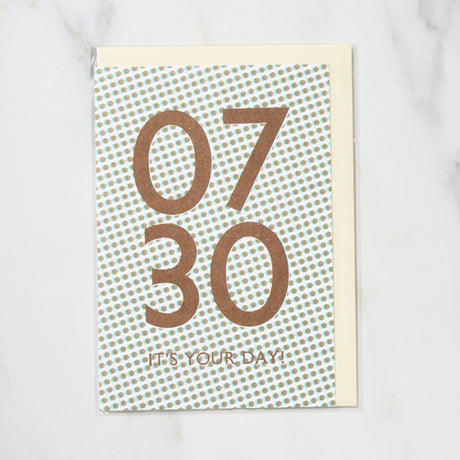 365 Find Your Day Card JULY / Letterpress Letter - bungu