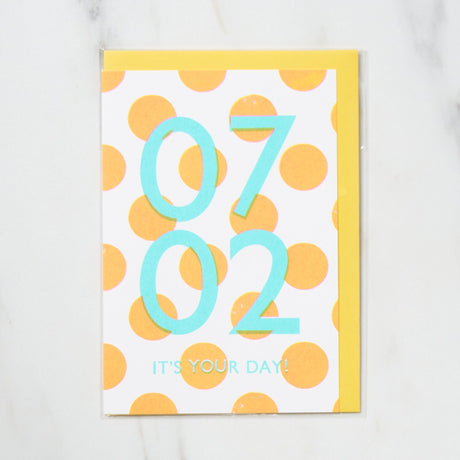 365 Find Your Day Card JULY / Letterpress Letter - bungu