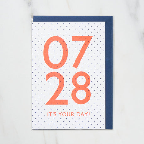 365 Find Your Day Card JULY / Letterpress Letter - bungu