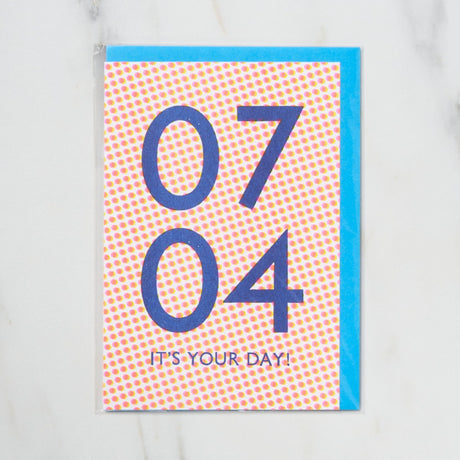 365 Find Your Day Card JULY / Letterpress Letter - bungu