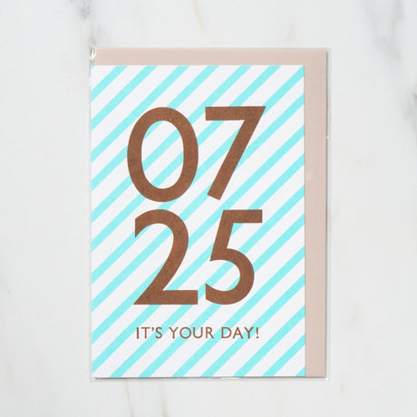 365 Find Your Day Card JULY / Letterpress Letter - bungu