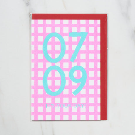 365 Find Your Day Card JULY / Letterpress Letter - bungu