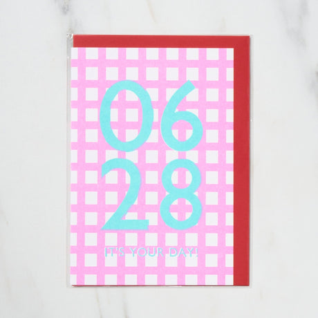 365 Find Your Day Card JUNE / Letterpress Letter - bungu