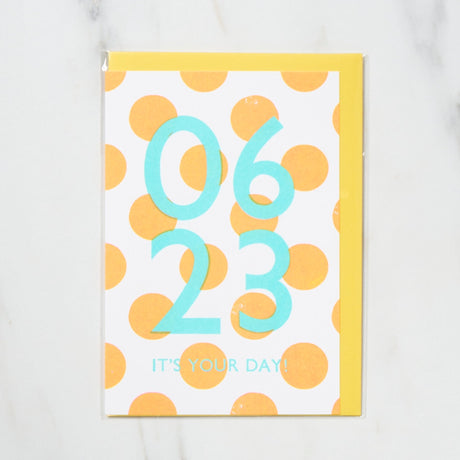 365 Find Your Day Card JUNE / Letterpress Letter - bungu