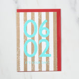 365 Find Your Day Card JUNE / Letterpress Letter - bungu