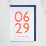 365 Find Your Day Card JUNE / Letterpress Letter - bungu