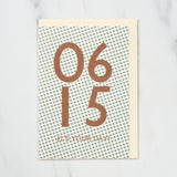 365 Find Your Day Card JUNE / Letterpress Letter - bungu