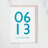 365 Find Your Day Card JUNE / Letterpress Letter - bungu