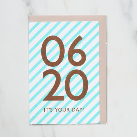 365 Find Your Day Card JUNE / Letterpress Letter - bungu