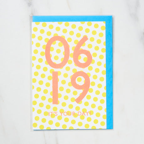 365 Find Your Day Card JUNE / Letterpress Letter - bungu