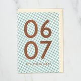 365 Find Your Day Card JUNE / Letterpress Letter - bungu