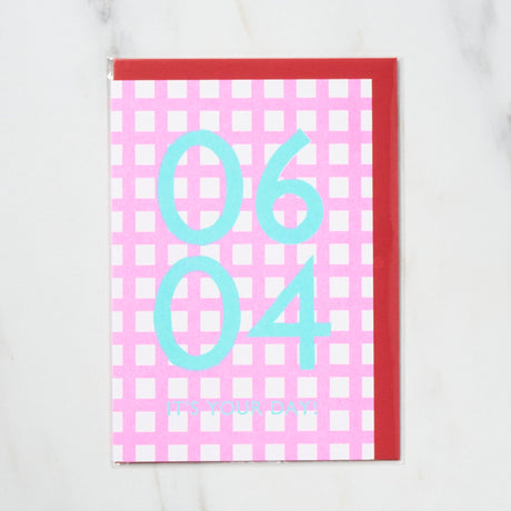 365 Find Your Day Card JUNE / Letterpress Letter - bungu