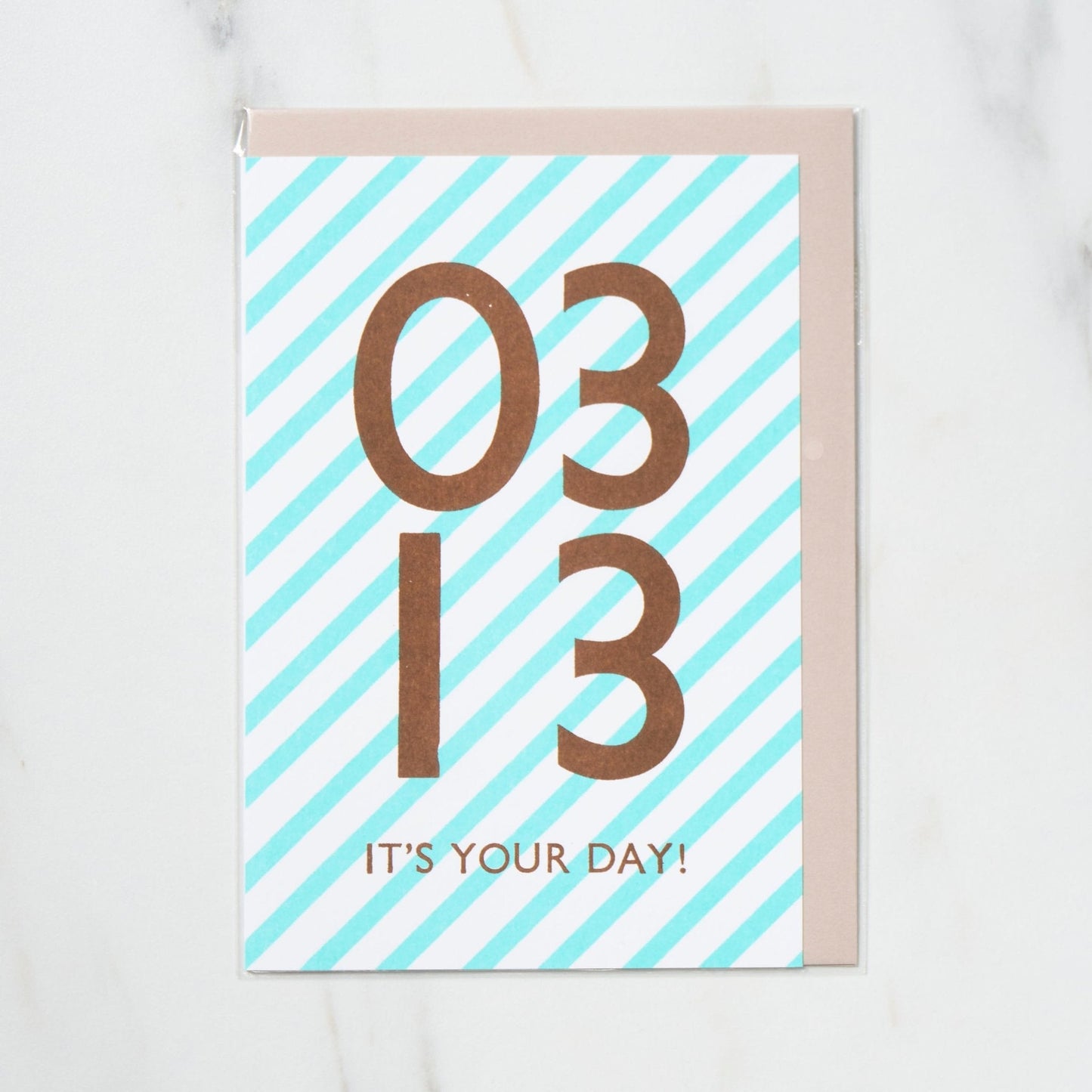 365 Find Your Day Card MARCH / Letterpress Letter - bungu