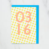 365 Find Your Day Card MARCH / Letterpress Letter - bungu