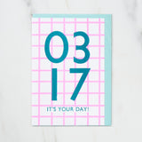 365 Find Your Day Card MARCH / Letterpress Letter - bungu