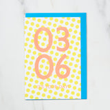 365 Find Your Day Card MARCH / Letterpress Letter - bungu