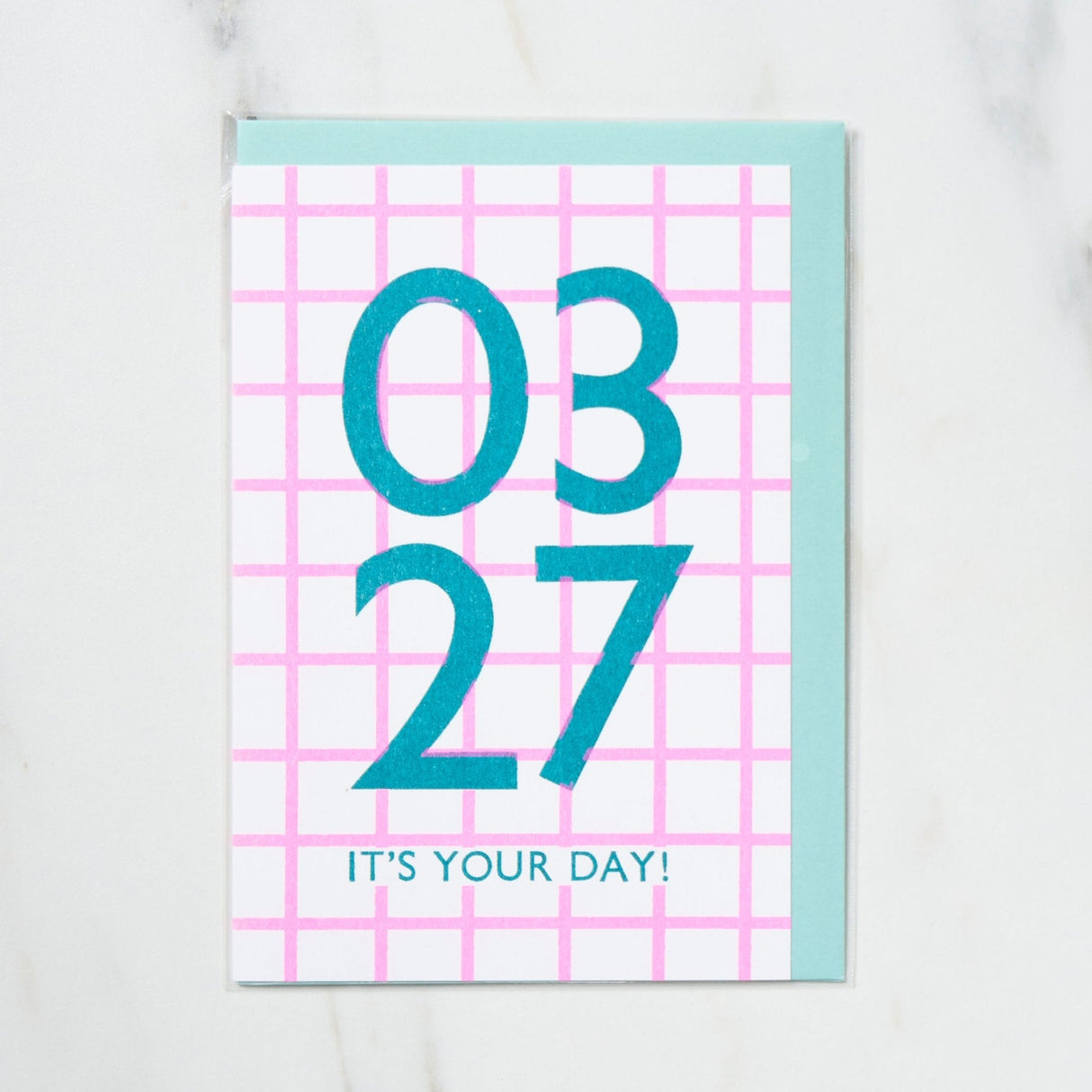 365 Find Your Day Card MARCH / Letterpress Letter - bungu