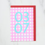 365 Find Your Day Card MARCH / Letterpress Letter - bungu