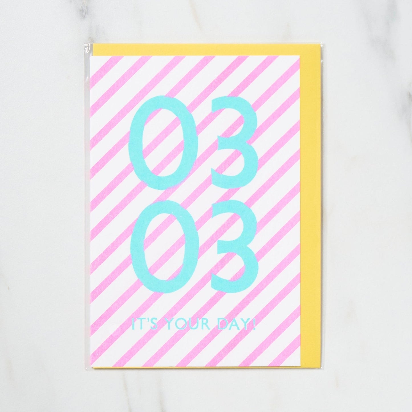 365 Find Your Day Card MARCH / Letterpress Letter - bungu