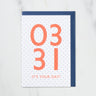 365 Find Your Day Card MARCH / Letterpress Letter - bungu