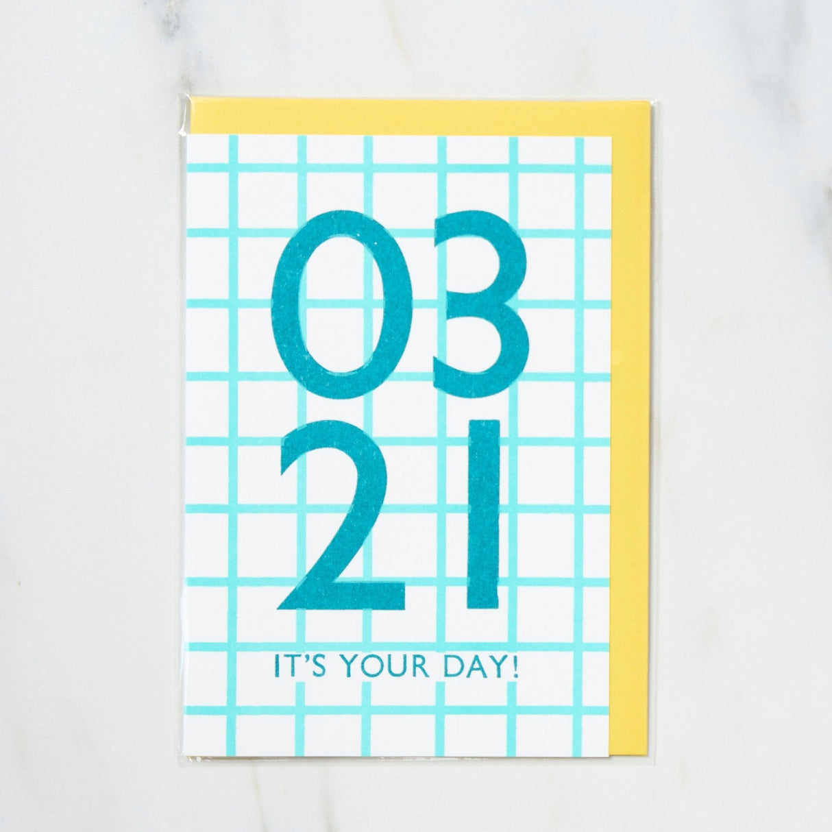 365 Find Your Day Card MARCH / Letterpress Letter - bungu