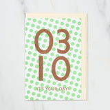 365 Find Your Day Card MARCH / Letterpress Letter - bungu