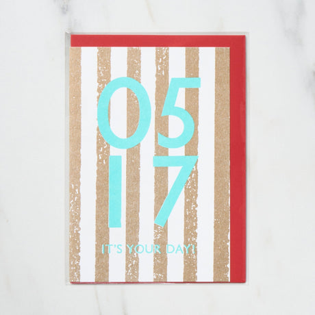 365 Find Your Day Card MAY / Letterpress Letter - bungu