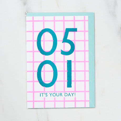 365 Find Your Day Card MAY / Letterpress Letter - bungu