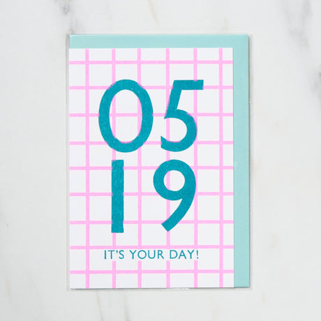 365 Find Your Day Card MAY / Letterpress Letter - bungu