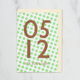 365 Find Your Day Card MAY / Letterpress Letter - bungu