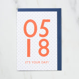 365 Find Your Day Card MAY / Letterpress Letter - bungu