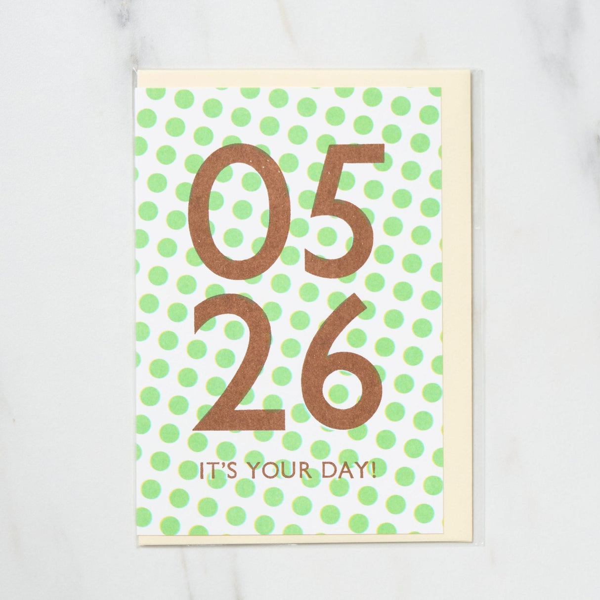 365 Find Your Day Card MAY / Letterpress Letter - bungu