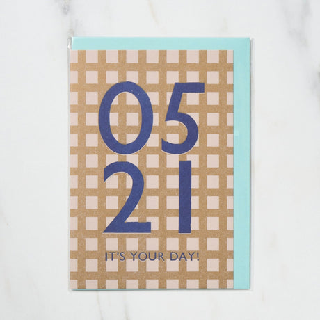 365 Find Your Day Card MAY / Letterpress Letter - bungu