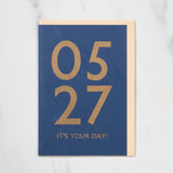 365 Find Your Day Card MAY / Letterpress Letter - bungu