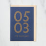 365 Find Your Day Card MAY / Letterpress Letter - bungu