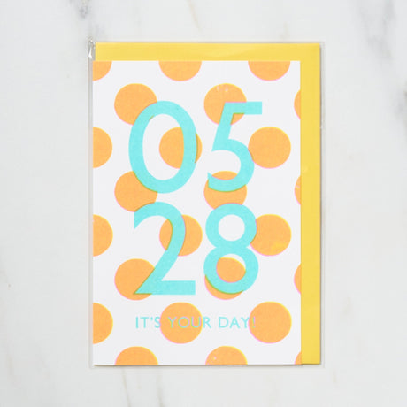 365 Find Your Day Card MAY / Letterpress Letter - bungu