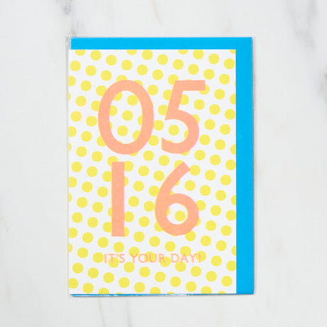 365 Find Your Day Card MAY / Letterpress Letter - bungu