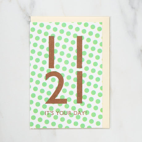 365 Find Your Day Card NOVEMBER / Letterpress Letter - bungu