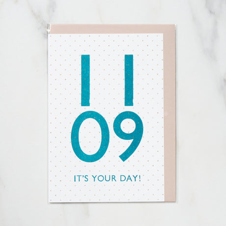 365 Find Your Day Card NOVEMBER / Letterpress Letter - bungu