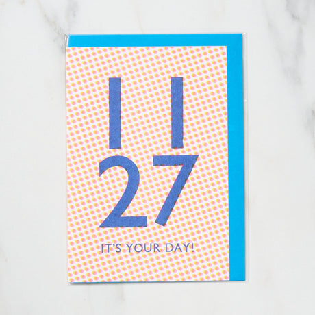 365 Find Your Day Card NOVEMBER / Letterpress Letter - bungu