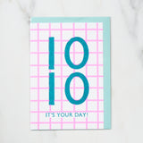 365 Find Your Day Card OCTOBER / Letterpress Letter - bungu