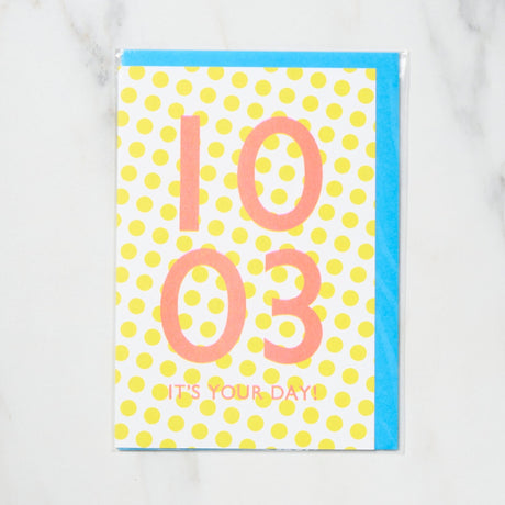 365 Find Your Day Card OCTOBER / Letterpress Letter - bungu