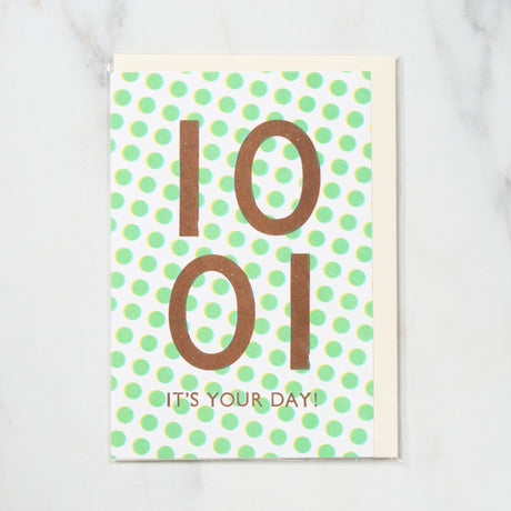 365 Find Your Day Card OCTOBER / Letterpress Letter - bungu