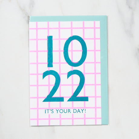 365 Find Your Day Card OCTOBER / Letterpress Letter - bungu