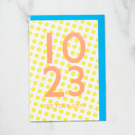 365 Find Your Day Card OCTOBER / Letterpress Letter - bungu