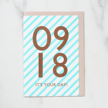 365 Find Your Day Card SEPTEMBER / Letterpress Letter - bungu