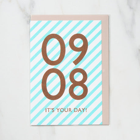 365 Find Your Day Card SEPTEMBER / Letterpress Letter - bungu