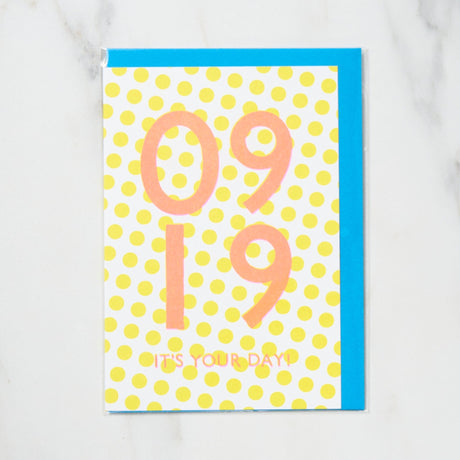 365 Find Your Day Card SEPTEMBER / Letterpress Letter - bungu